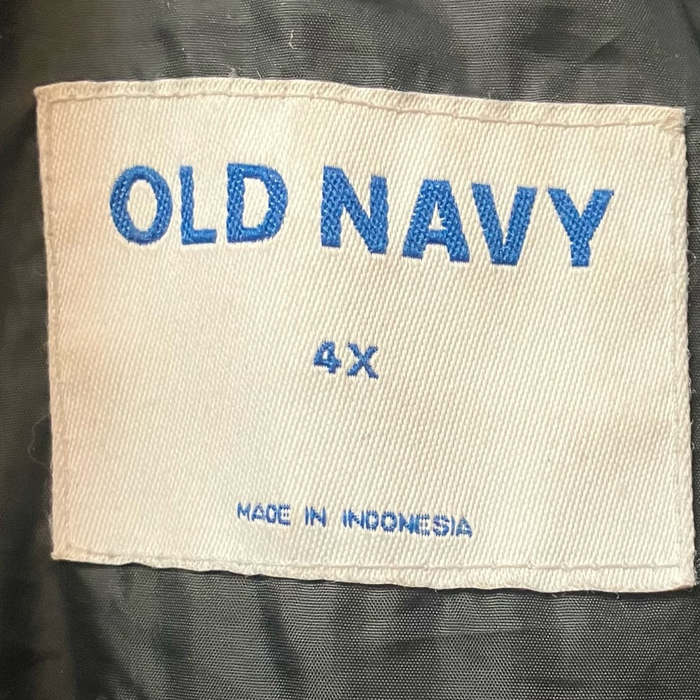 Old Navy Black Coat- Women's 4X - Picture 2 of 6